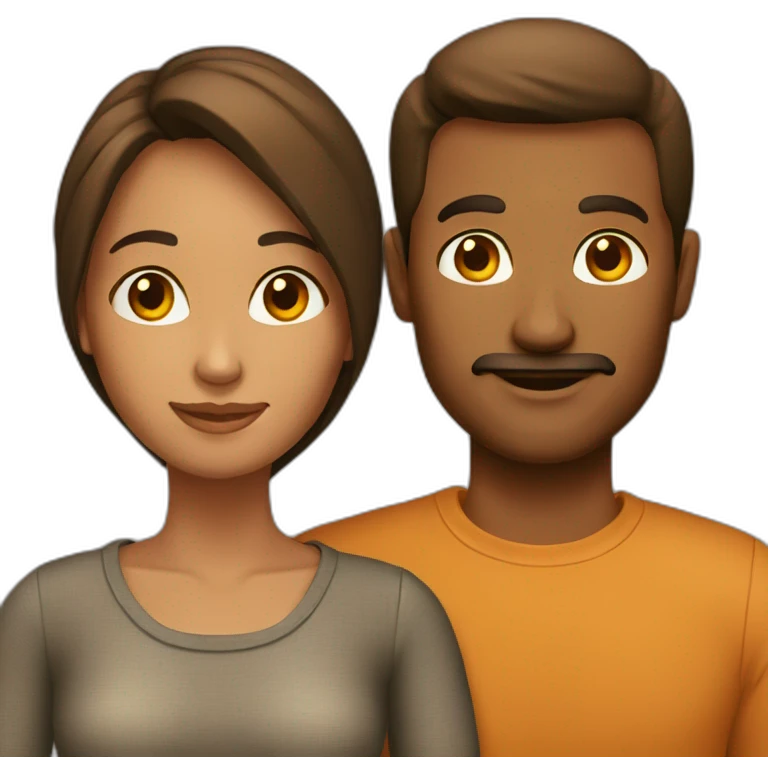 Couple bronzé emoji