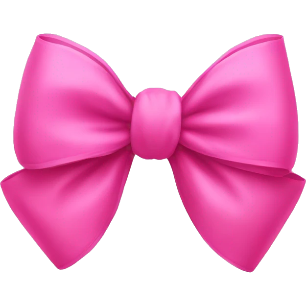 Big pink bow emoji