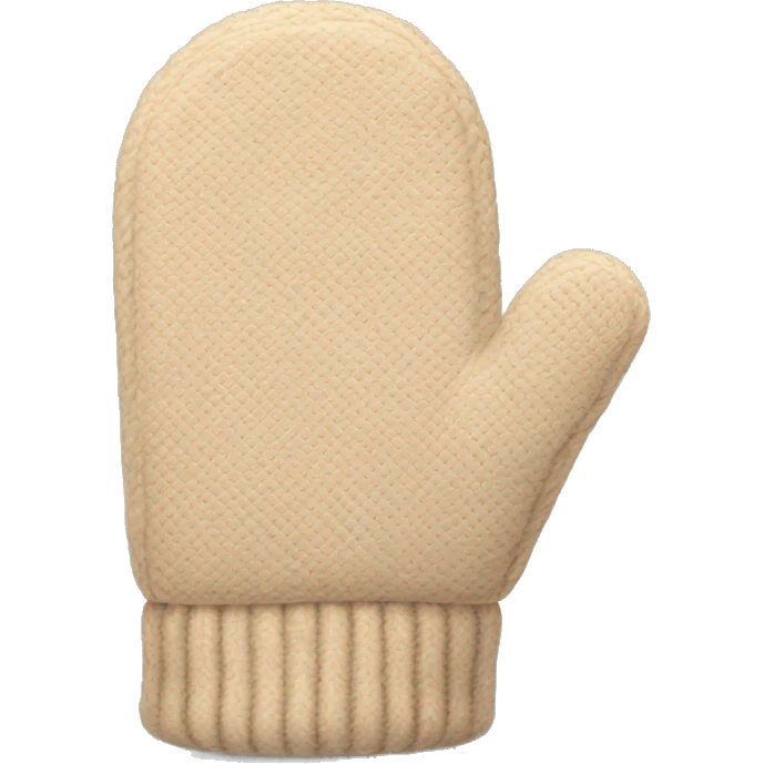 Beige mittens emoji