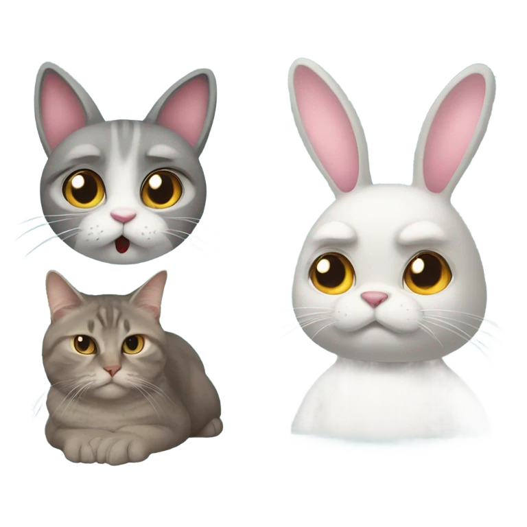 🐰😾 emoji