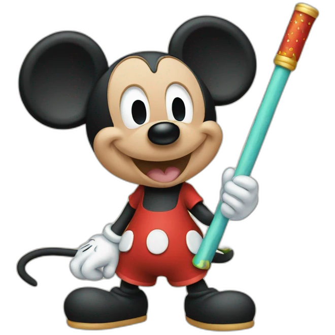 Micky Mouse with Magic Stick emoji