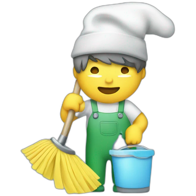 Cleaning emoji