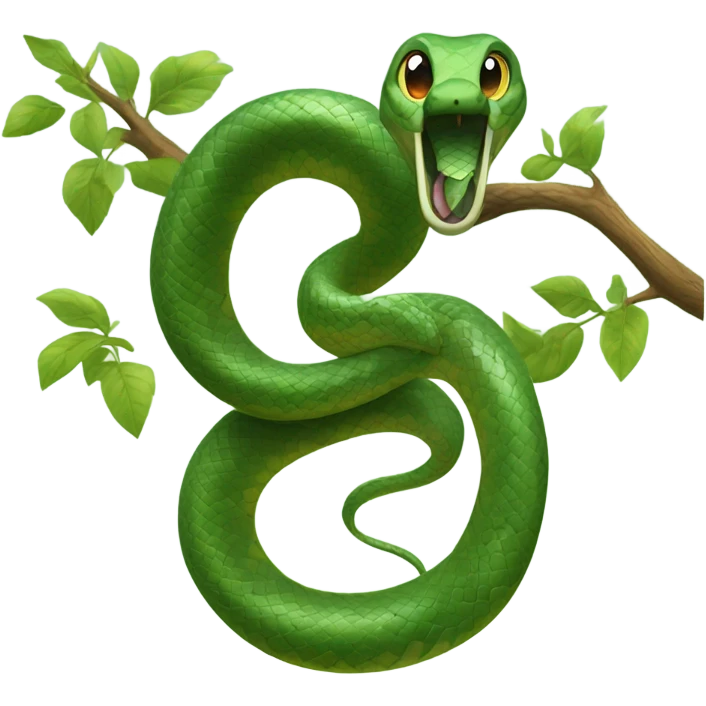 snake on a tree emoji