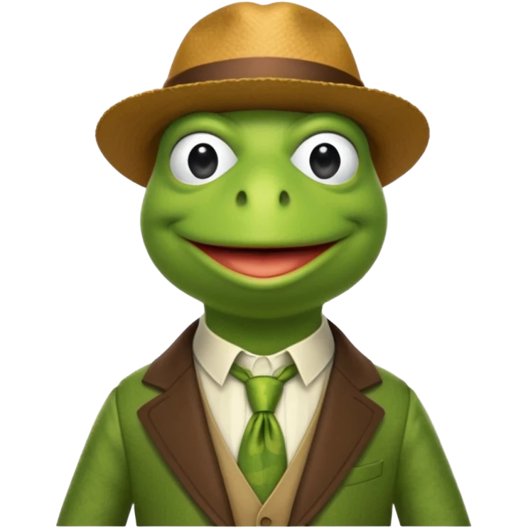 Baddie kermit emoji