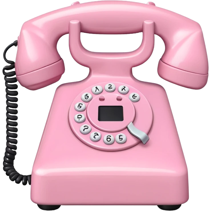 pastel pink phone emoji