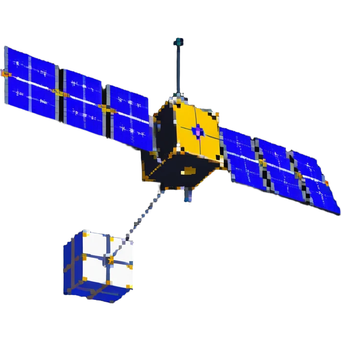 CubeSat in orbit emoji