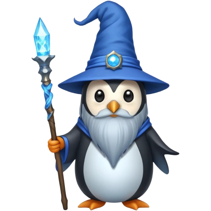 Penguin Wizard emoji