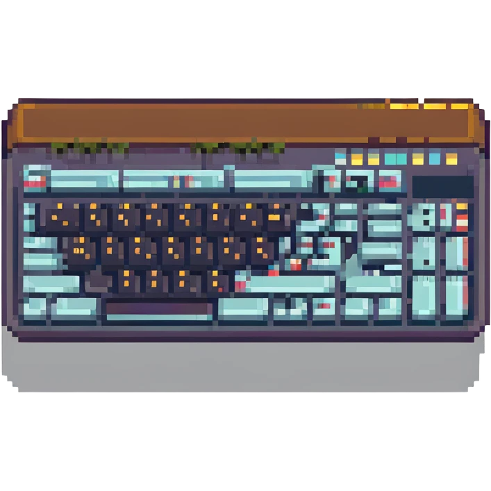 spacebar key, pixel art style emoji