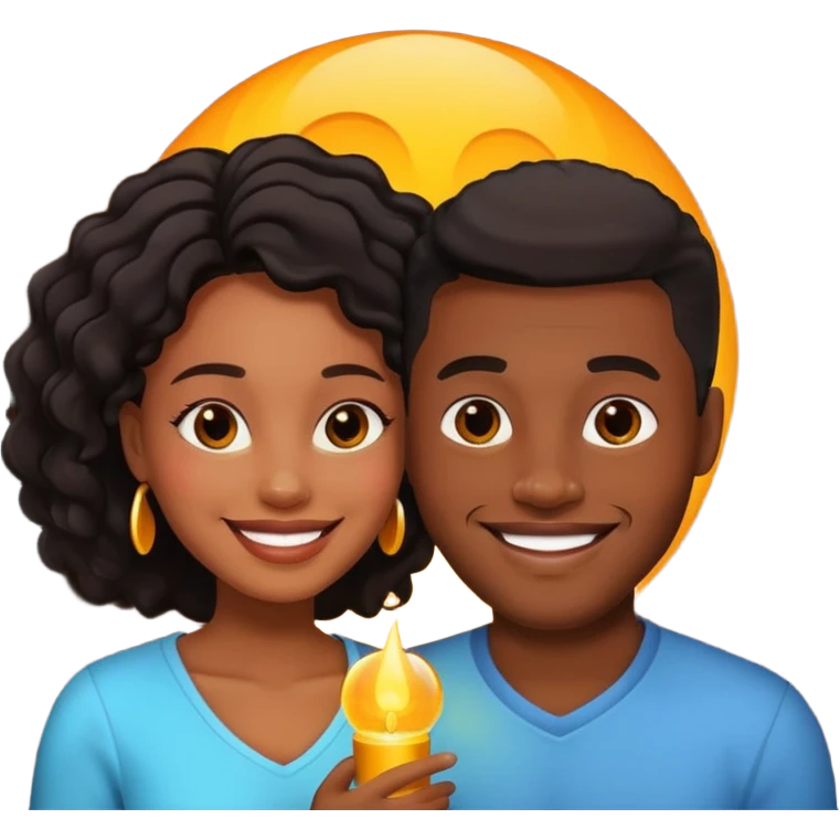 romantic black couple emoji