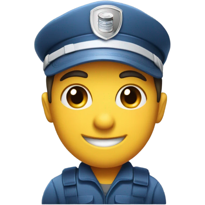 Smiling mail carrier with can of raid  emoji