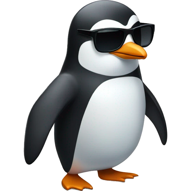 penguin wearing sunglasses emoji