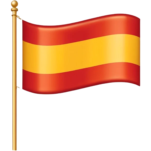 Red, white, and golden yellow vertically sequenced tricolour flag inspired by the flag of Italy emoji