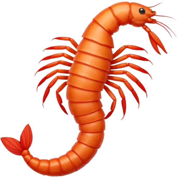 ginger woman with back shaped like a shrimp emoji