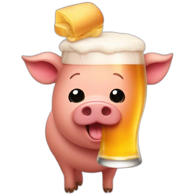 Pork With beer emoji