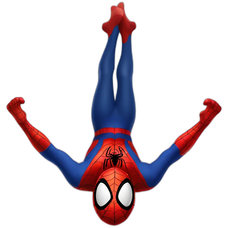 Spiderman upside down emoji