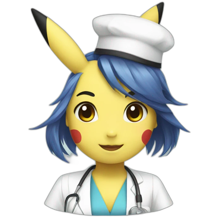 pikachu nurse emoji