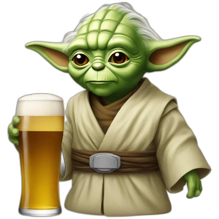 Yoda beer emoji