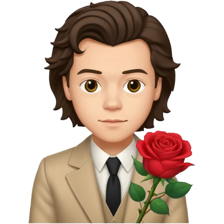 Harry styles rose emoji
