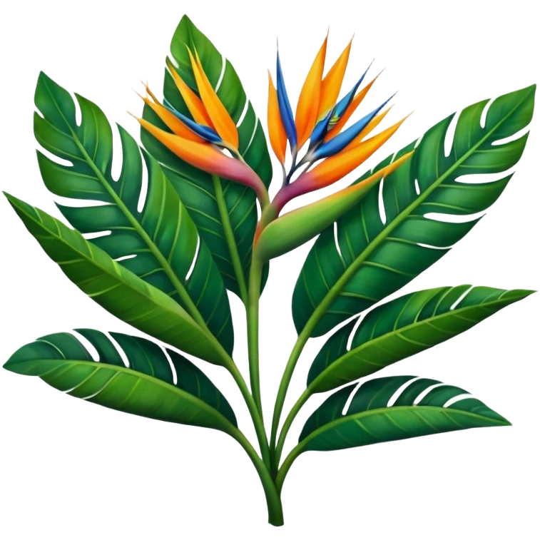 Bird of paradise leaves  emoji