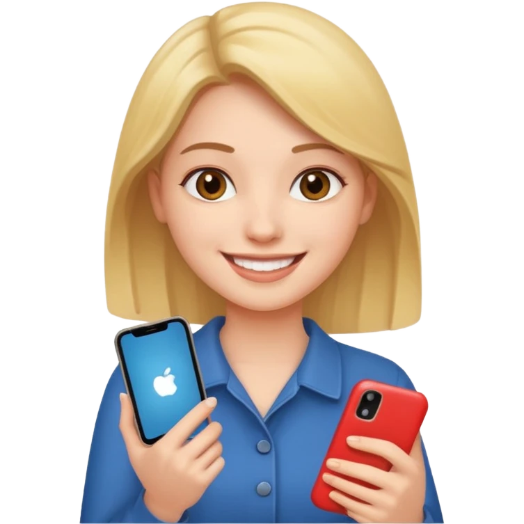 Slay girly with her phone emoji