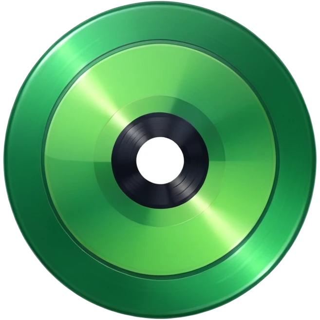green vinyl emoji