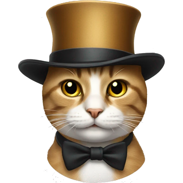 cat with tophat emoji