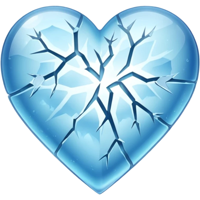 Corazón congelado emoji