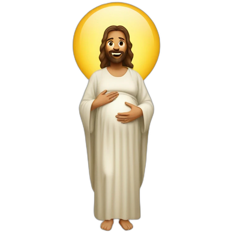 pregnant jesus emoji