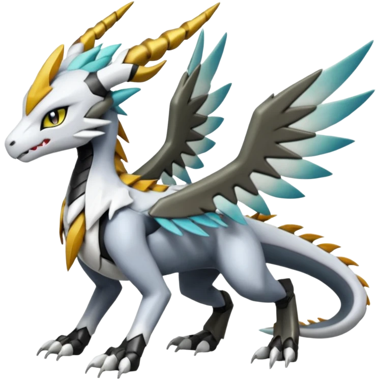 Meloetta-Wargreymon-Dutch-Angel-Dragon-Silvally-Kyurem-Trico-Pokémon-Digimon-Fakémon-fusion-hybrid-creature emoji