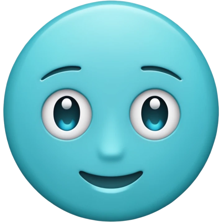 blue back round emoji