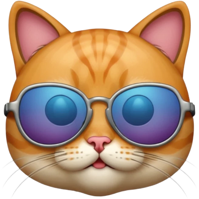 Cat wearing sunglasses emoji