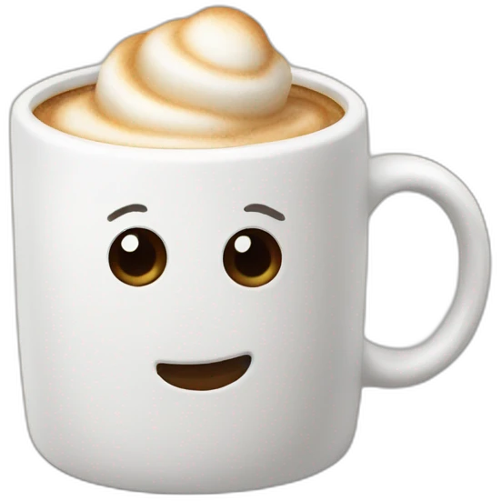 coffee marshmallow emoji