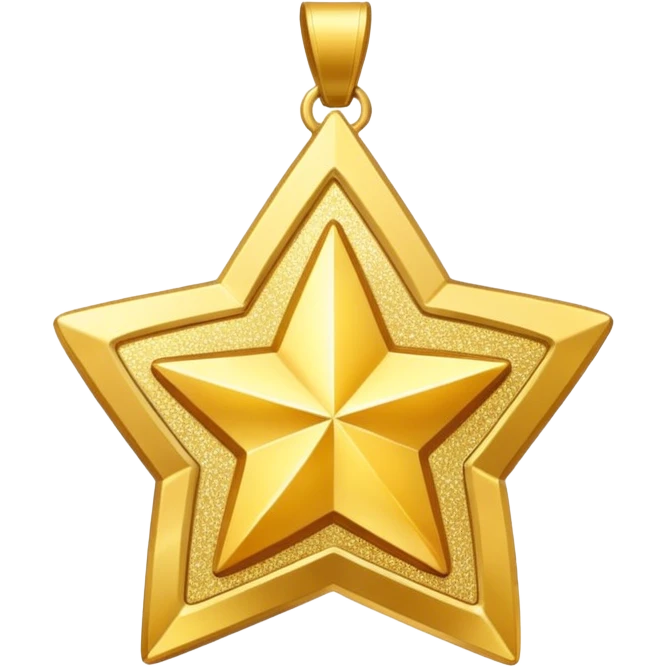 a glittery golden star-shaped medal  emoji