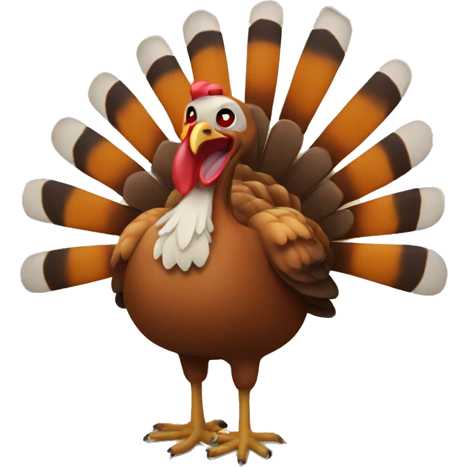 Turkey that looks like a tiger emoji