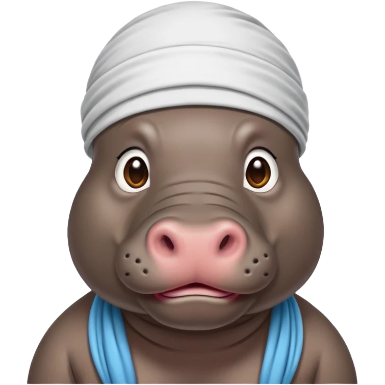 Hippo with durag  emoji