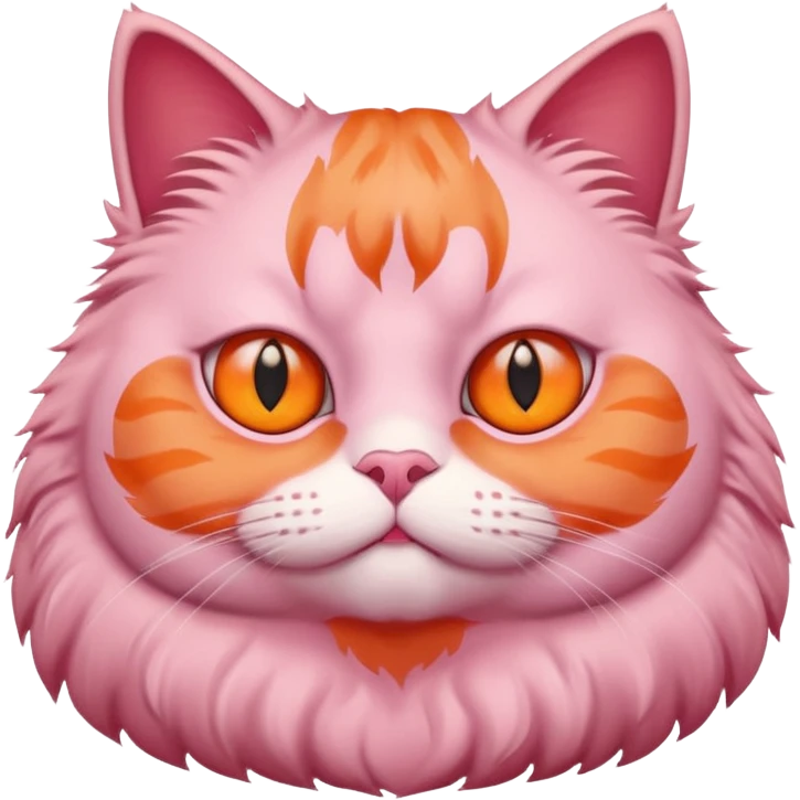 A fat  pipi colored cat emoji