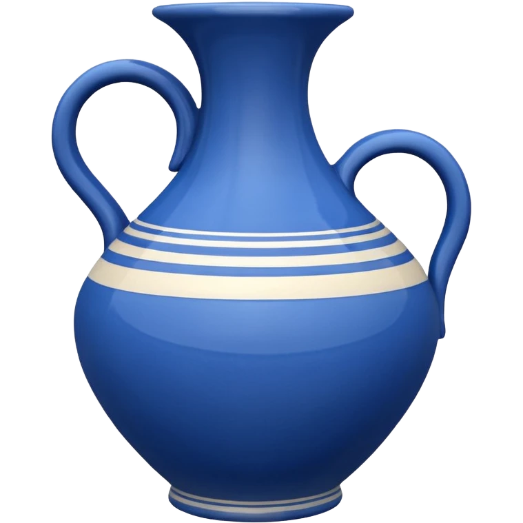 Spiral Pottery Vase blue emoji