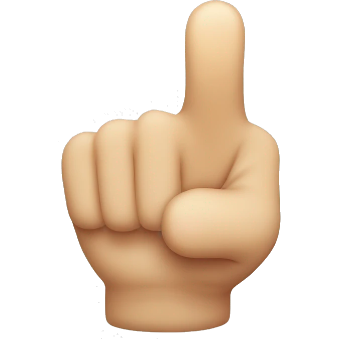 a thumb pointing at you emoji