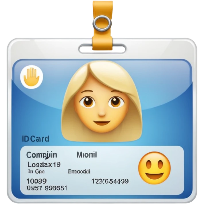 ID Card Scan emoji