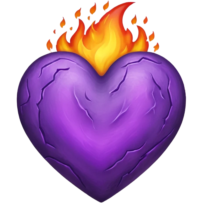 Heart Fire Purple emoji
