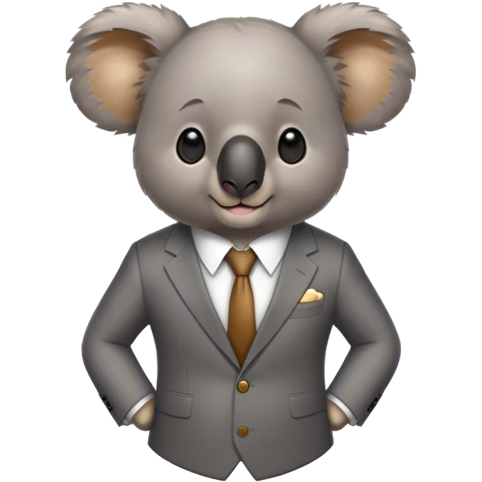 Koala in suit emoji