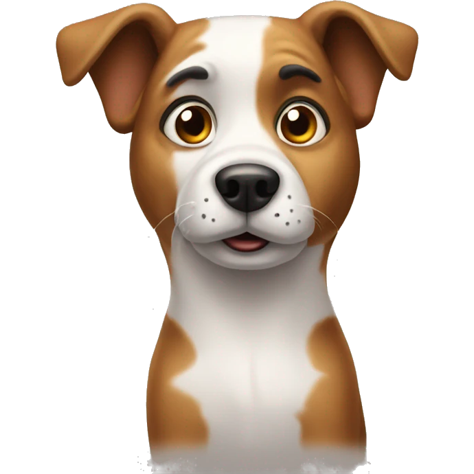 Questioning dog emoji
