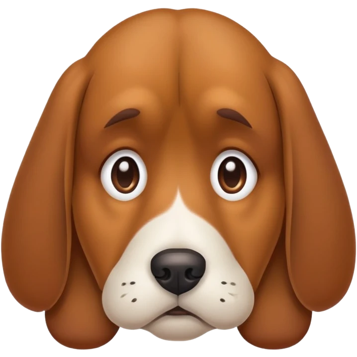 Sad dog emoji