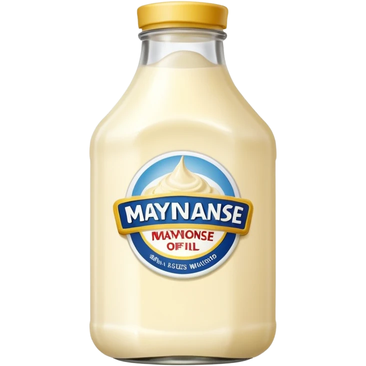 Glass Bottle of Mayonnaise emoji