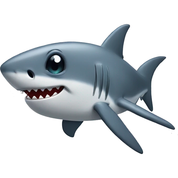 Sad shark emoji