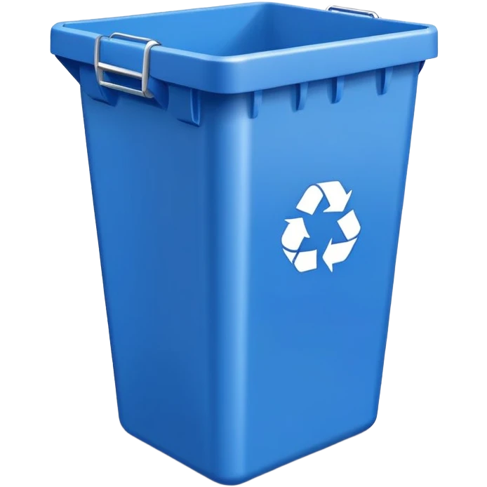 stackable bin blue emoji