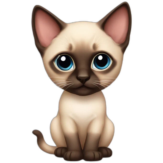 siamese kitten emoji