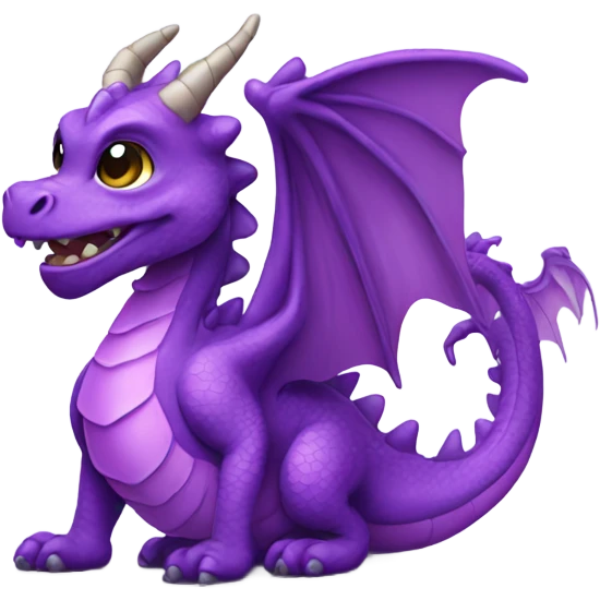 cute purple dragon  emoji
