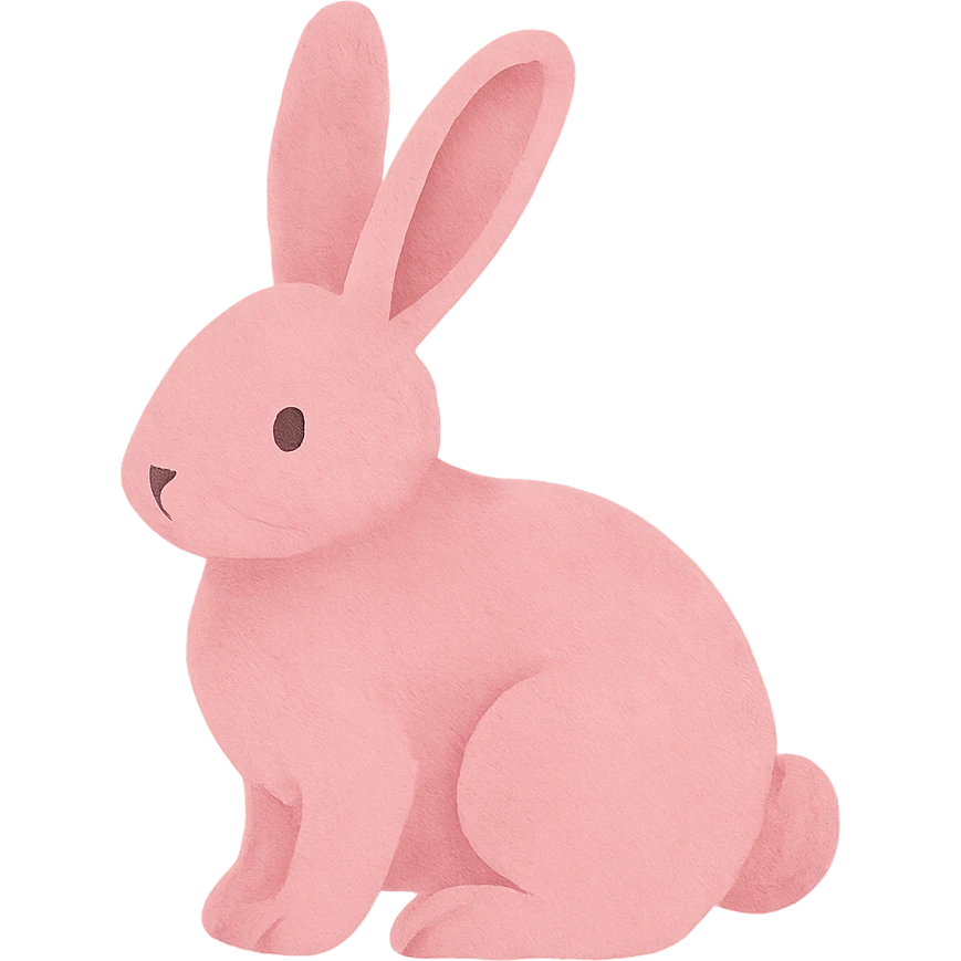 pink bunny emoji