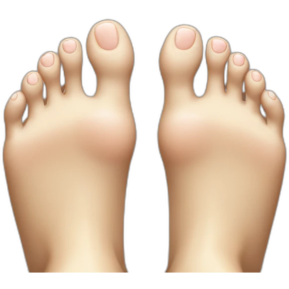 Feet behind head emoji